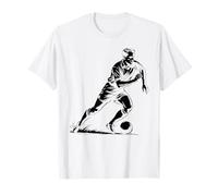 Soccer Ball in Motion Pixel Art Design T-Shirt