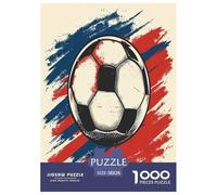 Soccer Ball Jigsaw Puzzles for Adults The Impossible Challenge 1000 Pieces Difficult Hard Jigsaw Puzzles for Man And Woman with Letters on Back 38x26cm/1000pcs