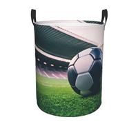 Soccer Ball Laundry Hamper, Personalized Dirty Clothes Hamper Storage Basket For Bathroom Bedrooms