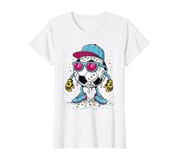 Soccer Ball Melting Ice Cream Drip Goalie Sprinkles Funny Value Graphic T-Shirt, Women, White, L