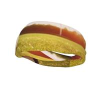 Soccer Ball On A Field Sports Sweatband Head Bands for Women Men, Lightweight Breathable Non Slip Workout Headbands Hairband for Fitness Running Cycling Hiking Yoga