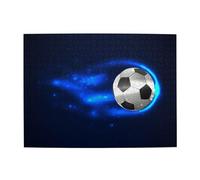 Soccer Ball On Fire,500 Pieces Puzzles for Adults-Wooden Jigsaw Puzzle for Adults Elderly