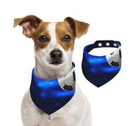 Soccer Ball On Fire,Dog Bandanas Cotton Pet Scarf Adjustable Bibs for Pet,L