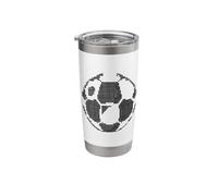 Soccer Ball Pixel Graphic Stainless Steel Insulated Tumbler
