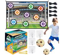 Soccer Ball Playset - Realistic Design, Soccer Ball Playset with Football, Precision Callus Exercise | Indoor and Outdoor Football Goal Game with 1 Paallon, 1
