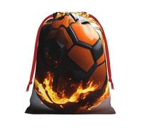 Soccer Ball Print Multi-Functional Drawstring Reusable Gift Pouch Daily Storage All Occasions Use