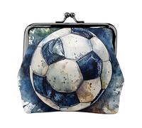 Soccer Ball Print Versatile Coin Purse Exquisite Mini Wallet Cute Change Pouch for Any Occasion