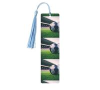 Soccer Ball Printing 5 Pcs Wood Bookmark,Cute Bookmarks,Label Ornament for Decor Crafts,Decorations for Reading