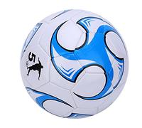 Soccer Ball Size 5, Soccer Balls Size 5 Soccer Ball with Ball Needle 2.7 Thick Blue PU Leather Stitching Training Soccer Ball for Kick, Training Ball, Ball Delivery Pin
