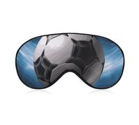 Soccer Ball Sleeping Mask, Light Blocking Eye Mask, Comfortable and Soft, Eye Cover with Elastic Band, Suitable for Men and Women, Suitable for Travel/Sleeping