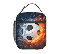 Soccer Ball Sports Lunch Bag Reusable Lunch Box Insulated Meal Bags Portable Lunch Tote For Men Women Adults Work Travel Picnic