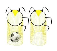 Soccer Ball Training Net - Multipurpose Sports Trainer | Yellow Foldable Football Net | 17.72 Inches,Garden Practice Equipment | Small Field Soccer Training Accessory | Portable Foldable Web For At