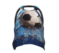 Soccer Ball Water Baby Car Seat Canopy Cover, Multi Use Breathable Nursing Breastfeeding Covers for Mom Soft Stroller Sun Shade Newborn Shower Gift