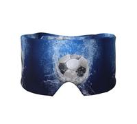 Soccer Ball Water Printed, Full Eye Covers Light Blocking Eye Mask Sleep Eye and Ear Muffs