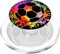 Soccer Ball Watercolor Paint Splashes Assistant Coach Soccer PopSockets PopGrip for MagSafe