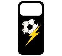 Soccer Ball with Yellow Lightning Bolt Team or Leader Case for iPhone 17 Pro Max