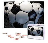 Soccer Ball Wooden Puzzles 1000 Pieces Personalized Jigsaw Puzzle For Adults Interesting Custom Photo Puzzles Gift For Holiday Birthday Wedding Anniversay