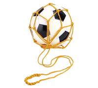 Soccer Balloon Net, Woven Ball Bags - Drawstring Mesh Football Bag - Versatile Sports Globe, Soccer Volleyball Storage, Unique Stand