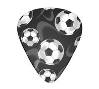 Soccer Black Advanced guitar pick 12 pieces Three thicknesses for bass, electric guitar, acoustic guitar bag