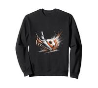 Soccer Boot Strike Halftone Action Graphic Art Sweatshirt