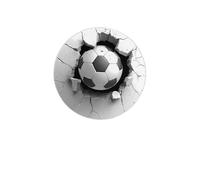 Soccer Breaking Coasters Set of 4 Sport Ball Absorbent Diatomite Coasters Quick Dry Cup Mat for Drinks Round Mugs Pad for Table Bar Home Decor