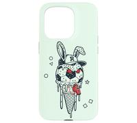 Soccer Bunny Referee Whistle Cool Rabbit Football Case for iPhone 15 Pro
