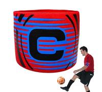 Soccer Captain Bands - Stretchable Armband For Football Players, Youth Team Sports C Strap | Durable Adjustable Band Designed For Practice Events Or Match Days Providing Visibility Identity And