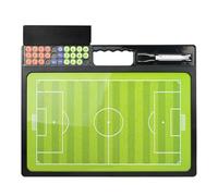 Soccer Clipboard Magnetic Football Coaching Board Double Sided Strategy Planner with Marker Training Equipment for Team Practice Match Planning Education