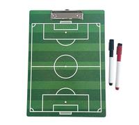 Soccer Coaches Clipboard, Double-Side Tactical Soccer Coaching Clip Whiteboard, with Marker, Durable Material, for Teaching and Competition