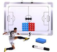 Soccer Coaching Board 17.7x12" Magnetic Football Whiteboard Hanging Dry Erase Soccer Board Coaching Strategy Tactics Board