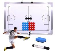 Soccer Coaching Board 17.7x12" Magnetic Football Whiteboard Hanging Dry Erase Soccer Board Coaching Strategy Tactics For Teaching, Training And Game Plan