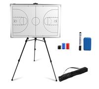 Soccer Coaching Board, Basketball White Board for Coaches, with Tripod Stand and Carrying Bag, for Daily Training and Competition(Basketball)
