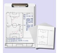 Soccer Coaching Board, Football Dry Erase Board for Coaches, Double-Sided Design, Lightweight and Portable, with 2 Water-Based Pens, for Explaining Tactics(with Paper)