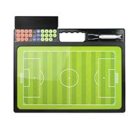 Soccer Coaching Board - Magnetic Training Equipment for Field Practice | Double Sided Strategy Planner with Marker Pen for Player Instruction Team Meetings Game Planning, 13.39x17.72x0.31 inches