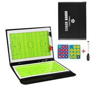 Soccer Coaching Board, Soccer Training Equipment, Football Soccer Tactic Board Coach's Coaching Strategy Clipboard Foldable Dry Erase Whiteboard