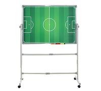 Soccer Coaching Board with Magnets Professional Large Football Tactics Board Magnetic with Wheels, 39.37'' x 27.56'' Horizontal Vertical Two Modes