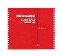 Soccer Coaching Notebook, Soccer Coaches Clipboard, 5.8 X 8.2 in, Durable Material, Suitable for Planning, Strategy, 142 Sheets(Black)