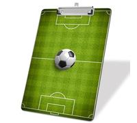 Soccer Coaching Plastic A4 Clipboards,Decorative Plastic Acrylic Clipboard for Teacher Social Worker Students Office Supplies 8 * 12