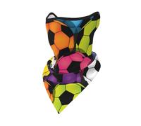 Soccer Colorful Windproof Mask,Neck Gaiter Winter Motorcycle Face Cover