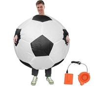 Soccer Costume - Inflatable Fat Suit Blow Up Soccer Uniform | Inflatable Fat Suit Soccer Costume, Hilarious Football Cheerleader Cosplay, Performance Dress-Up For New Year's and Stage Performances
