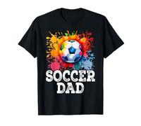 Soccer Dad Funny Athletic Lettering Fathers Day Coach Player T-Shirt