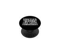 Soccer Dad Stressed Blessed Christian Faith Sport Fan Father PopSockets Adhesive PopGrip