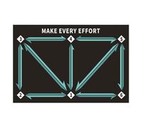 Soccer Dribble Training Mat - Durable Non Slip Quiet Surfaces Helps Improve Ball Control Coordination and Touch Ideal Backyard Indoor Skill Development | Youth Practice Session Home Training