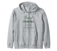 Soccer Fan 2026 Brasil Ipanema Calor Do Verao Zip Hoodie