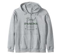 Soccer Fan 2026 Brasil Ipanema Warm Hearts Warm Days Zip Hoodie