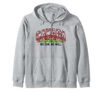 Soccer Fan 2026 Canada We Can We Will Supporters Zip Hoodie