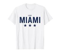 Soccer Fan 2026 USA Miami Three Stars T-Shirt