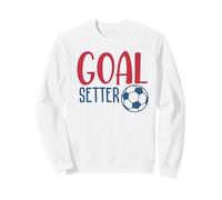 Soccer Fan Training Soccer Practice Goal Setter Boys Girl Sweatshirt