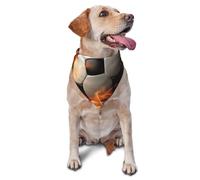 Soccer Flame Dog Bandana Pet Scarf Accessories for Small Medium Dogs Cats Photo Prop, Triangle Pet Bandanas Adjustable Puppy Bib Washable Dog Kerchief Puppy Neckerchief