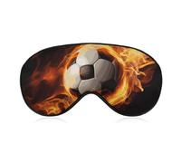 Soccer Flame Sleeping Mask, Light Blocking Eye Mask, Comfortable and Soft, Eye Cover with Elastic Band, Suitable for Men and Women, Suitable for Travel/Sleeping